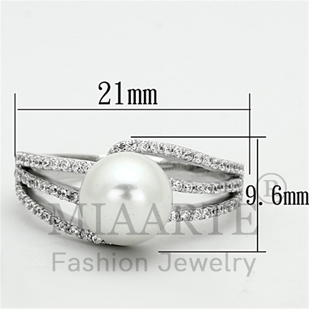 白铜珍珠戒指