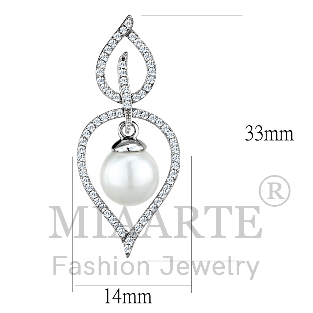 白铜玻璃珠耳环