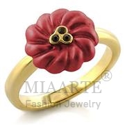 Wholesale Top Grade Crystal, Siam, Gold, Women, White Metal, Ring