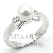 Wholesale Synthetic, White, Rhodium, Women, Sterling Silver, Ring