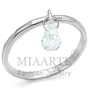 Wholesale Genuine Stone, Aquamarine, Silver Plated, Women, Sterling Silver, Ring
