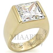 Wholesale AAA Grade CZ, Clear, Gold, Women, Sterling Silver, Ring