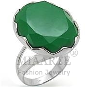 Wholesale Synthetic, Emerald, Silver Plated, Women, Sterling Silver, Ring