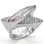 Wholesale AAA Grade CZ, LightAmethyst, High-Polished, Women, Sterling Silver, Ring