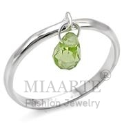 Wholesale Genuine Stone, Peridot, Silver Plated, Women, Sterling Silver, Ring