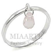 Wholesale Genuine Stone, LightRose, Silver Plated, Women, Sterling Silver, Ring