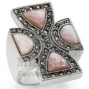Wholesale Precious Stone, Rose, Antique Tone, Women, Sterling Silver, Ring