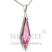 Wholesale AAA Grade CZ, Rose, Silver Plated, Women, Sterling Silver, Pendant