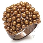 Wholesale Synthetic, Brown, Chocolate Gold, Women, Brass, Ring