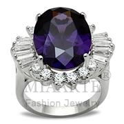 Wholesale AAA Grade CZ, Amethyst, Silver Plated, Women, Sterling Silver, Ring