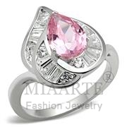 Wholesale AAA Grade CZ, Rose, Silver Plated, Women, Sterling Silver, Ring