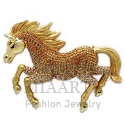 Wholesale Top Grade Crystal, MultiColor, Mat Gold & Gold, Women, White Metal, Brooches