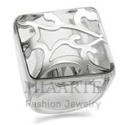 Wholesale Synthetic, Clear, Rhodium, Women, Brass, Ring