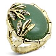 Wholesale Semi-Precious, Emerald, Gold, Women, Brass, Ring