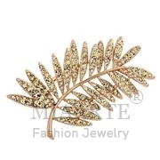 Wholesale Top Grade Crystal, LightPeach, Flash Rose Gold, Women, White Metal, Brooches