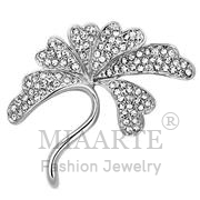 Wholesale Top Grade Crystal, Clear, Imitation Rhodium, Women, White Metal, Brooches