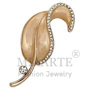 Wholesale Top Grade Crystal, Clear, Flash Rose Gold, Women, White Metal, Brooches