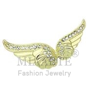 Wholesale Top Grade Crystal, Clear, Flash Gold, Women, White Metal, Brooches