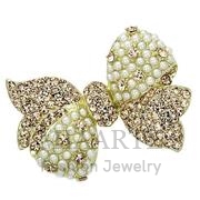 Wholesale Synthetic, White, Flash Gold, Women, White Metal, Brooches