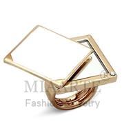 Wholesale Synthetic, Clear, Rose Gold, Women, Brass, Ring