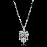 Wholesale Synthetic, White, Rhodium, Women, Sterling Silver, Chain Pendant