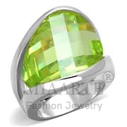 Wholesale AAA Grade CZ, Apple Yellow color, Rhodium, Women, Sterling Silver, Ring