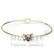 Wholesale Top Grade Crystal, Clear, Flash Gold, Women, Brass, Bangle