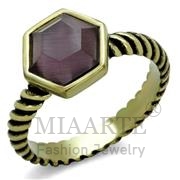 Wholesale Synthetic, Amethyst, Antique Copper, Women, Brass, Ring