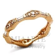 Wholesale AAA Grade CZ, Clear, Rose Gold, Women, Brass, Ring