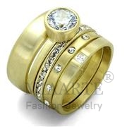 Wholesale AAA Grade CZ, Clear, Gold & phll, Women, Brass, Ring