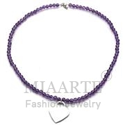 Wholesale Synthetic, Amethyst, Silver Plated, Women, Sterling Silver, Necklace