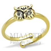 Wholesale Top Grade Crystal, Clear, Flash Gold, Women, Brass, Ring
