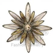 Wholesale Synthetic, Champagne, Antique Copper, Women, Brass, Brooches