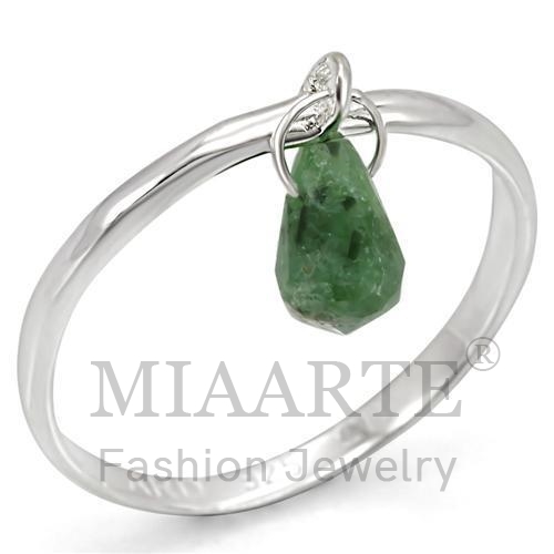 Ring,Sterling Silver,Silver Plated,Genuine Stone,Emerald