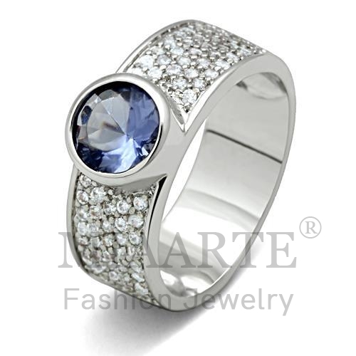 Ring,Brass,Rhodium,Synthetic,Light Sapphire,Synthetic Glass