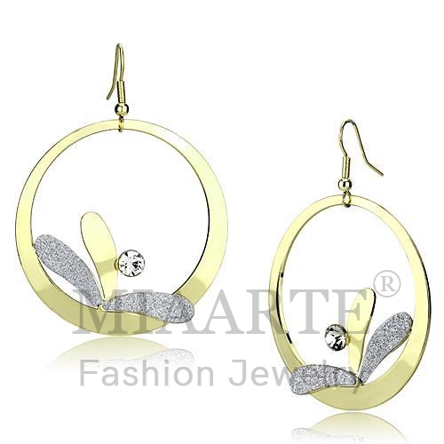 Earrings,Iron,Gold,Top Grade Crystal,Clear