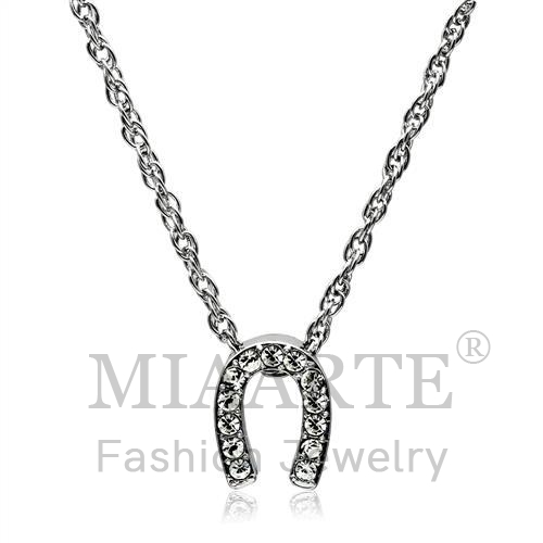 Chain Pendant,Brass,Rhodium,Top Grade Crystal,Clear