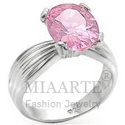 Wholesale AAA Grade CZ, Rose, High-Polished, Women, Sterling Silver, Ring