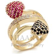 Wholesale Synthetic, Ruby, Imitation Gold, Women, Brass, Ring