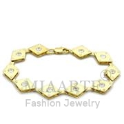 Wholesale AAA Grade CZ, Clear, Mat Gold & Gold, Women, Brass, Bracelet