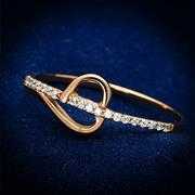 Ring,Sterling Silver,Rose Gold,AAA Grade CZ,Clear