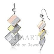 Wholesale Top Grade Crystal, Clear, Rhodium & Gold & Rose Gold, Women, Iron, Earrings