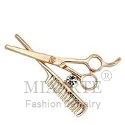 Wholesale Top Grade Crystal, Clear, Flash Rose Gold, Women, White Metal, Brooches