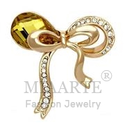 Wholesale Synthetic, Topaz, Flash Rose Gold, Women, White Metal, Brooches