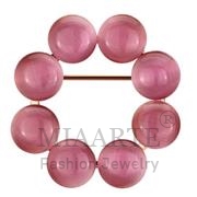 Wholesale Synthetic, Rose, Flash Rose Gold, Women, White Metal, Brooches