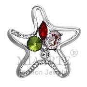 Wholesale Synthetic, MultiColor, Imitation Rhodium, Women, White Metal, Brooches