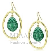 Wholesale Synthetic, Turquoise, IP Gold(Ion Plating), Women, Brass, Earrings