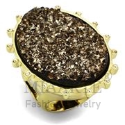 Wholesale Synthetic, Champagne, IP Gold(Ion Plating), Women, Brass, Ring