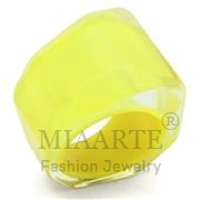Wholesale Synthetic, CitrineYellow, Women, Resin, Ring