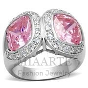 Wholesale AAA Grade CZ, Rose, Silver Plated, Women, Sterling Silver, Ring